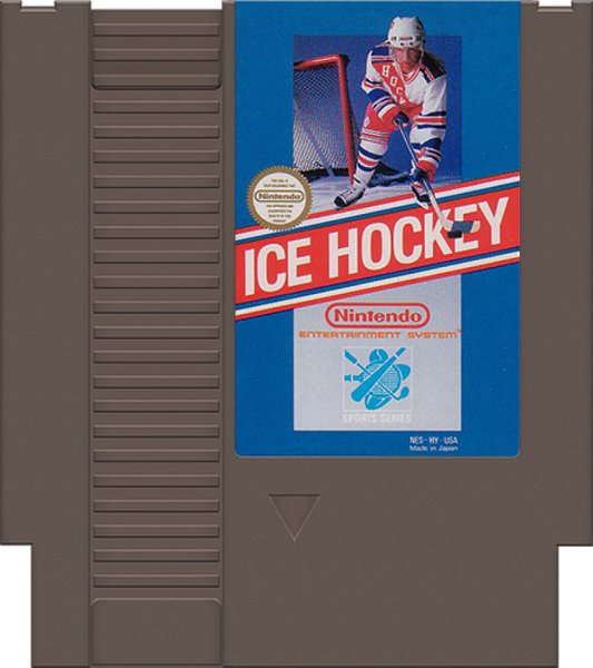Ice Hockey cartridge for Nintendo Entertainment System (NES) retro video game