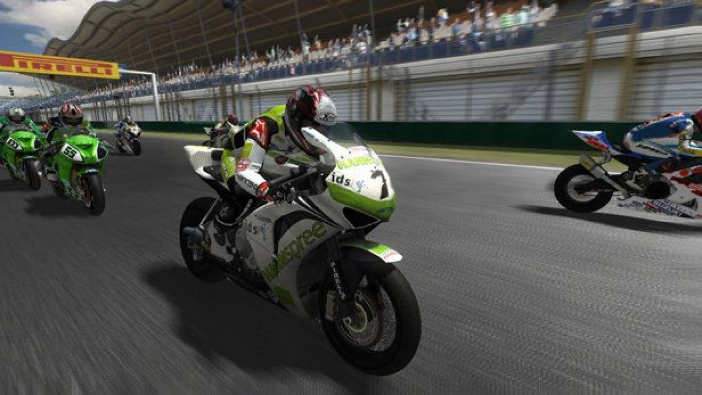 SBK: Superbike World Championship – PlayStation 2 (PS2) video game gameplay, motorcycle racing game.