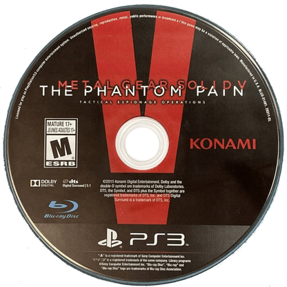 Metal Gear Solid V: The Phantom Pain PS4 action-adventure video game dosc
