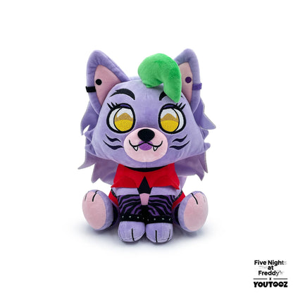 Five Nights at Freddy's Glamrock Roxy Sit 9 inch plush toy featuring detailed character design soft stuffed collectible official FNAF merchandise and display plush for fans