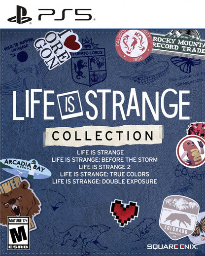 Life Is Strange Collection PlayStation 5 PS5 for narrative adventure video game fans featuring emotional storytelling memorable characters supernatural abilities choice driven gameplay branching storylines exploration puzzle solving cinematic presentation and immersive episodic adventures collectible gaming appeal front cover art