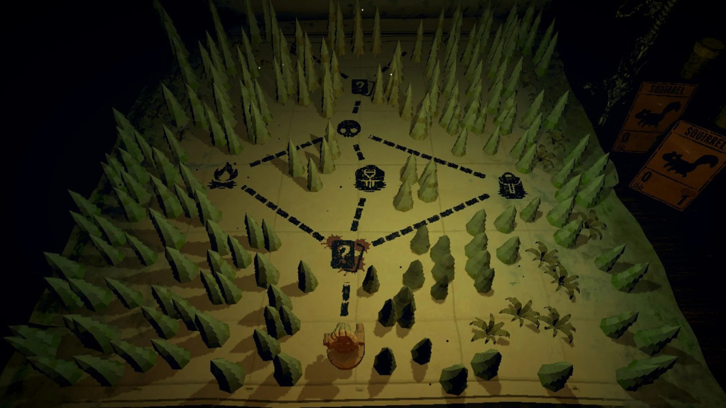 Inscryption Nintendo Switch inspired design featuring dark roguelike card battling adventure aesthetic mysterious cabin setting strategic deck building psychological horror elements immersive puzzles eerie atmosphere and narrative driven gameplay presentation gameplay 