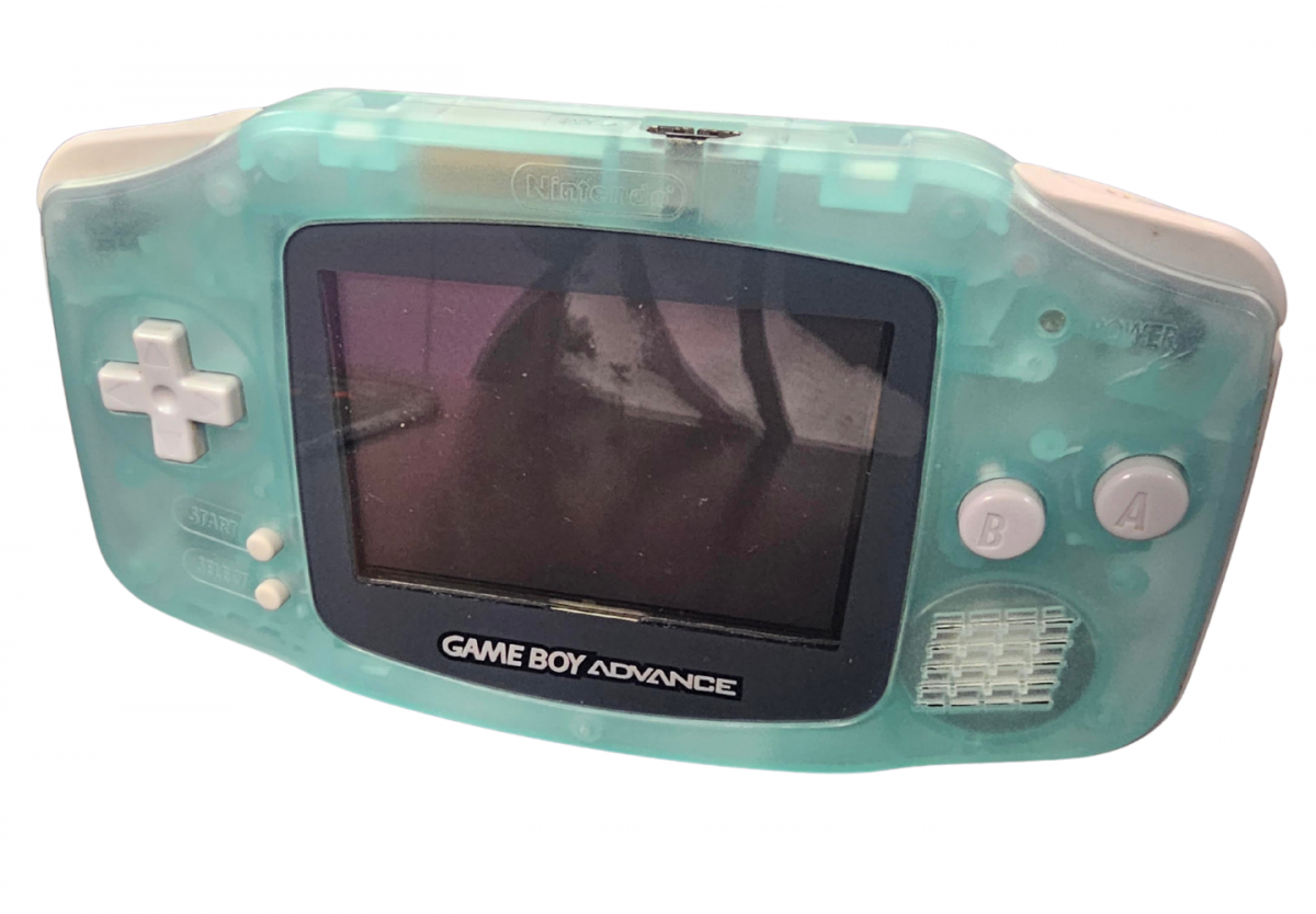Nintendo Game Boy Advance GBA Handheld Console Glow in the Dark Green Scratch and Scuff Condition portable gaming system featuring glow in the dark green design classic Nintendo hardware handheld gaming experience retro video game system portable console collectible gaming setup and Nintendo collection appeal front