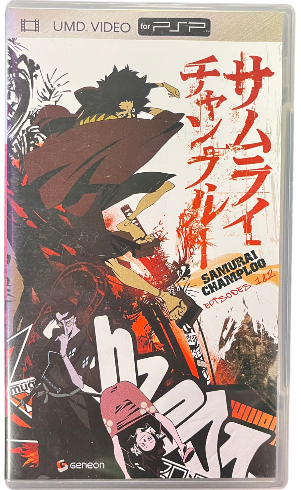 Samurai Champloo UMD Movie PlayStation Portable PSP for anime and retro video game enthusiasts featuring action packed samurai storytelling stylish sword combat scenes iconic characters feudal Japan adventure themes collectible UMD format entertainment and collectible gaming appeal cover