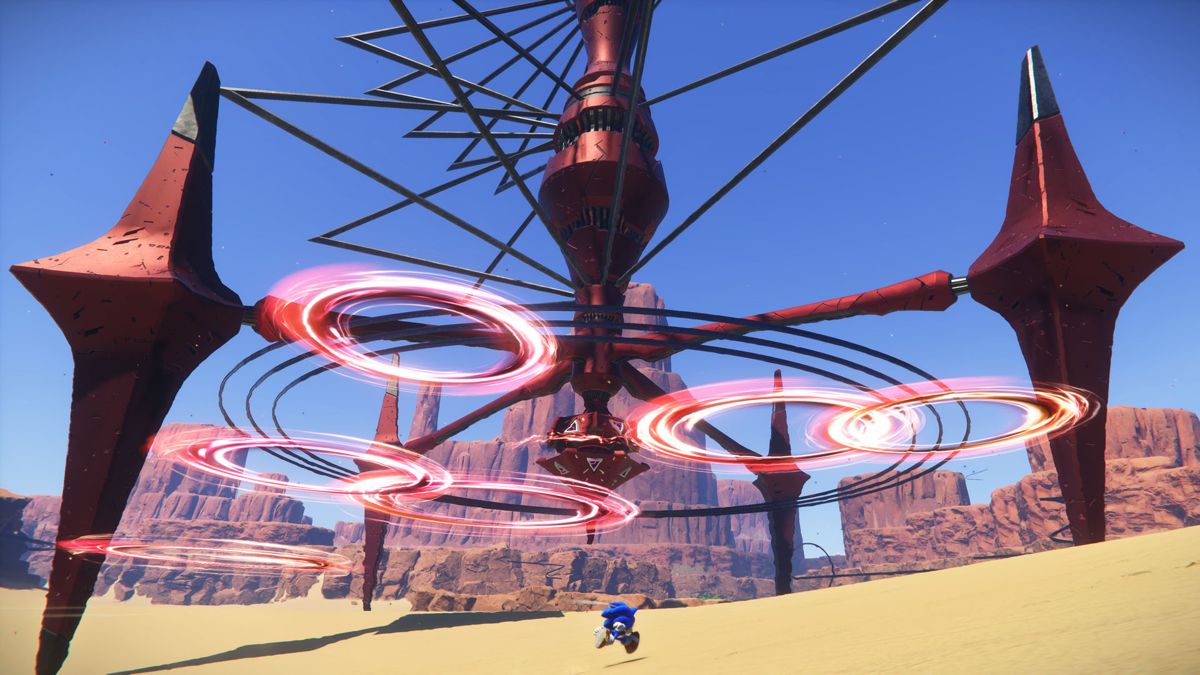 Sonic Frontiers retro PlayStation 4 video game featuring open world platform gameplay, fast paced Sonic action, exploration challenges and classic PS4 entertainment - gameplay