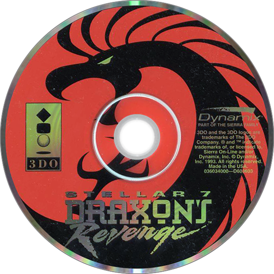 Stellar 7 Draxon's Revenge 3DO interactive multiplayer 3DO action video game featuring futuristic tank combat first-person battlefield missions enemy vehicles powerful weapons space-themed environments challenging battles and classic 3DO gameplay collectible retro gaming appeal game disc