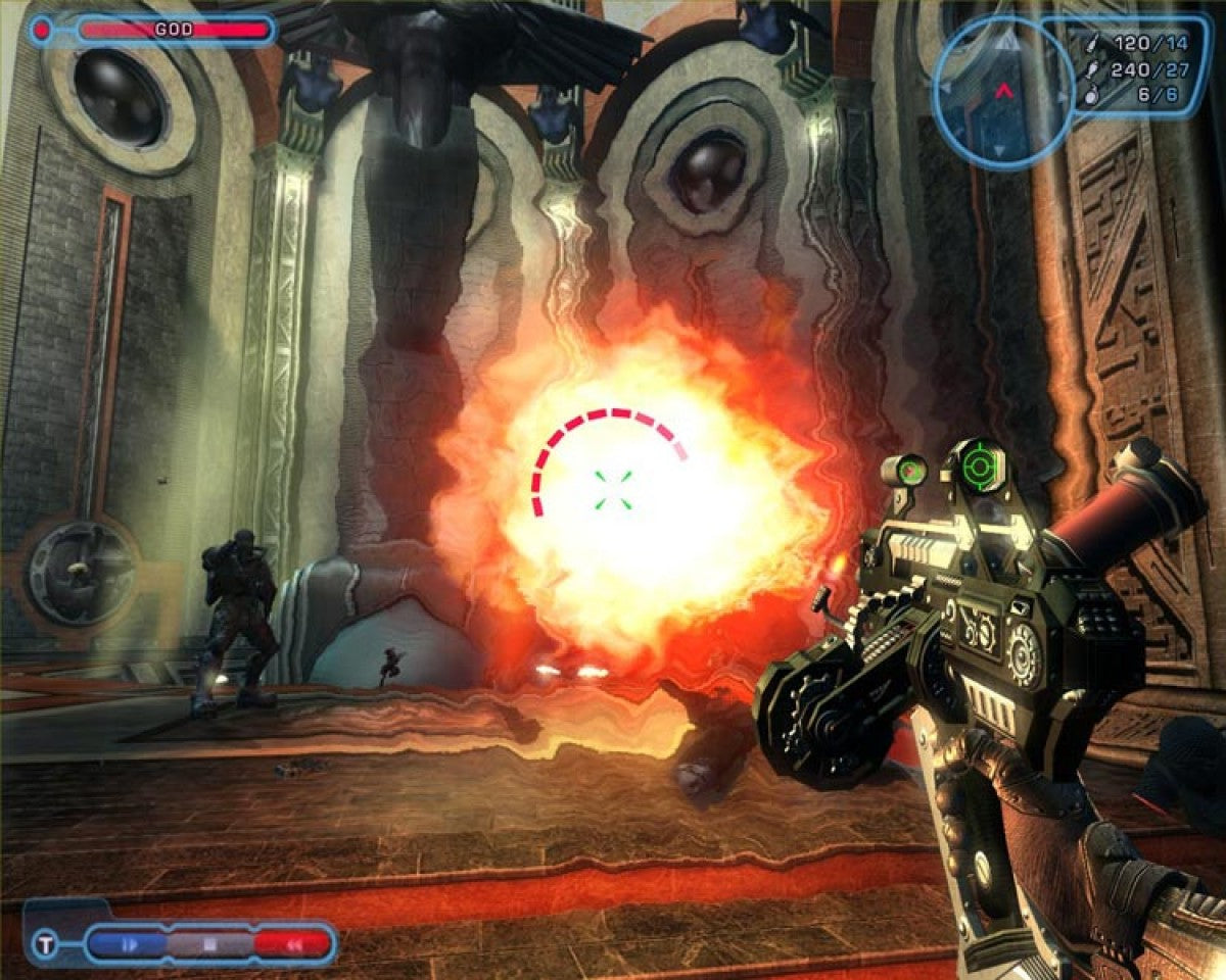 TimeShift PlayStation 3 PS3 retro video game first person shooter featuring time manipulation abilities futuristic combat challenging missions strategic action gameplay enemies and environments classic PS3 gaming experience collectible game collection appeal gameplay