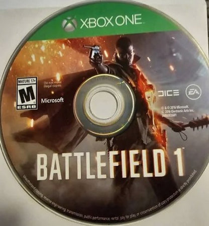 Battlefield 1 – Xbox One (XONE) disc for World War I first-person shooter game