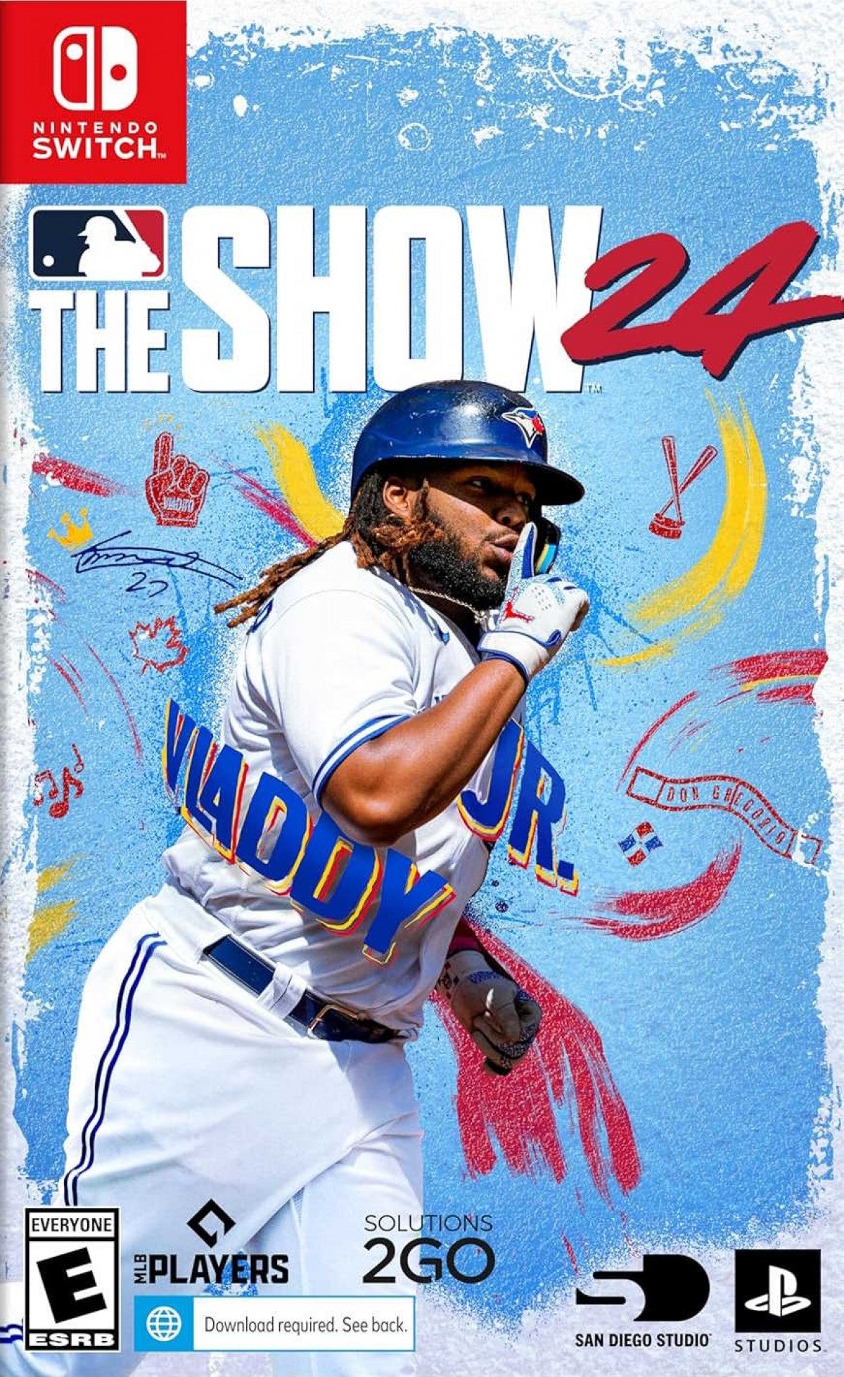 MLB The Show 24 Nintendo Switch official MLB simulation franchise Road to the Show Diamond Dynasty cross platform cover art