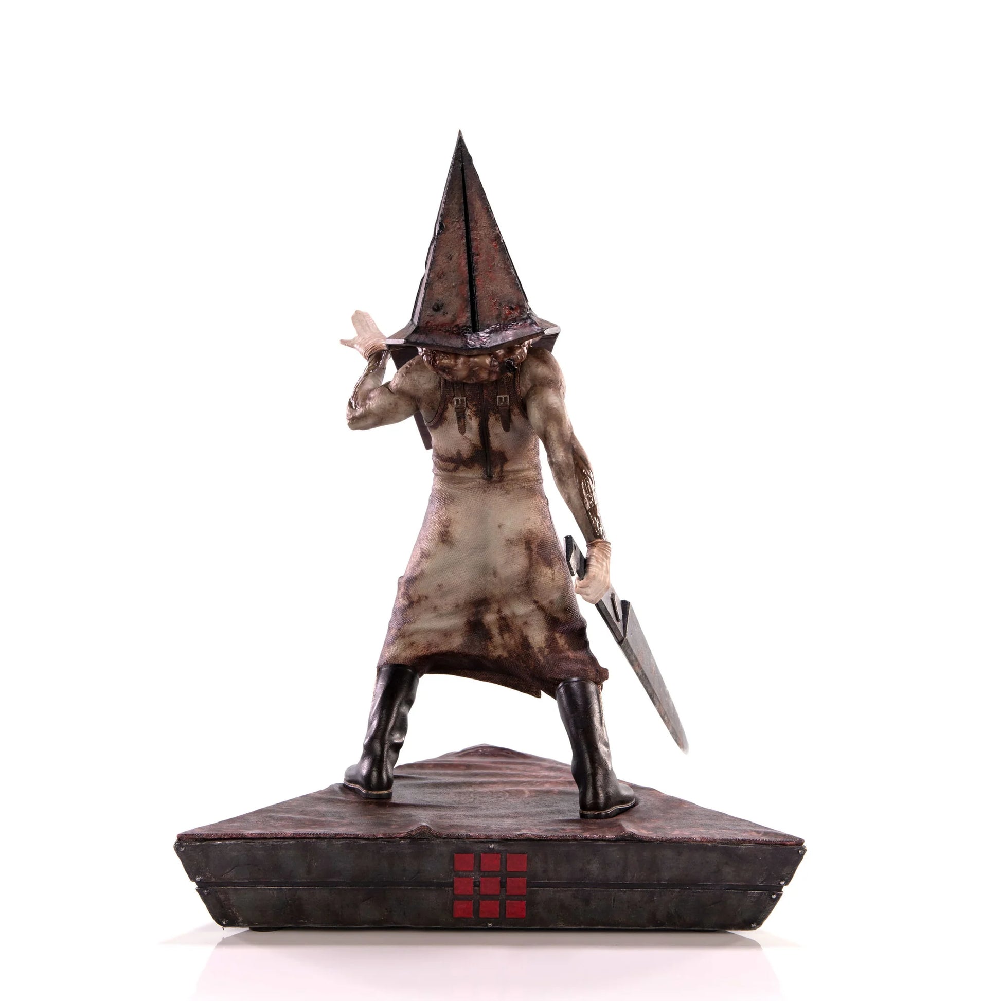 Red Pyramid Thing 18" Premium Resin Statue – Figure, back of statue