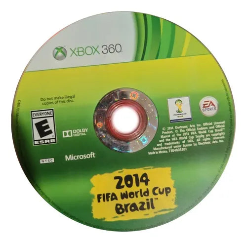 2014 FIFA World Cup Brazil Disc for Xbox 360 (X360) video game