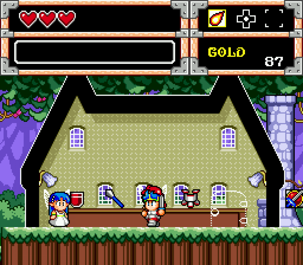 Wonder Boy in Monster World Sega Genesis GEN for retro video game enthusiasts featuring action role playing platforming gameplay fantasy world exploration sword combat character progression memorable dungeons colorful 16 bit adventure and collectible gaming appeal gameplay 