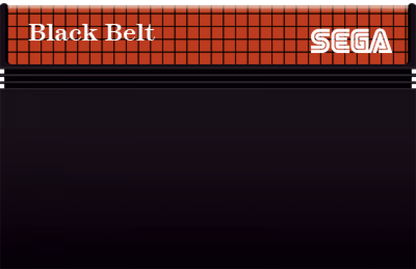 Black Belt Sega Master System SMS for martial arts action video game fans featuring side scrolling fighting gameplay karate combat enemy encounters challenging stages powerful attacks boss battles Japanese inspired environments and classic Sega Master System gameplay collectible retro gaming appeal game cartridge