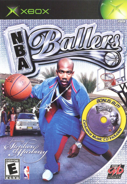 NBA Ballers for Xbox (XBOX) at Gamers INC, featuring high-stakes 1-on-1 streetball action where you can live the life of an NBA superstar and compete for luxury items and bragging rights on the court front cover