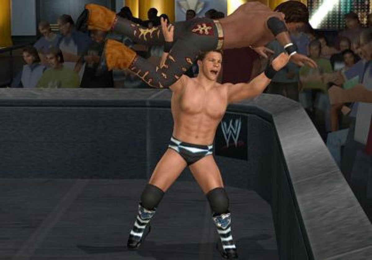 WWE SmackDown vs. Raw 2010 gameplay for Nintendo Wii (Wii) featuring authentic wrestling action with WWE superstars, customizable storylines, and motion‑controlled matches.