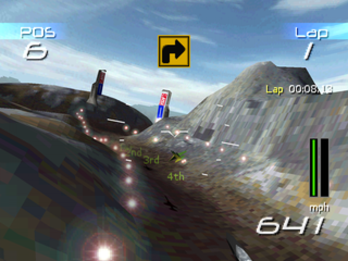 NGEN Racing retro futuristic combat racing game for PlayStation 1 (PS1) gameplay