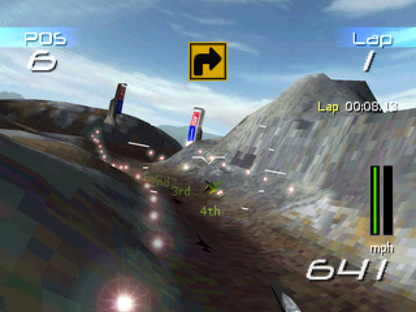 NGEN Racing retro futuristic combat racing game for PlayStation 1 (PS1) gameplay