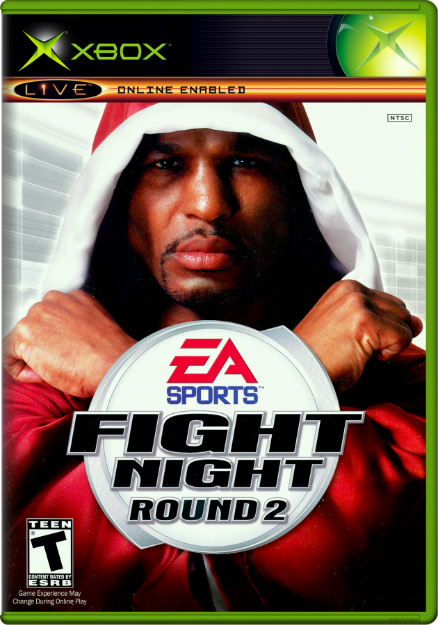 Fight Night Round 2 cover art for Microsoft XBOX video game. 