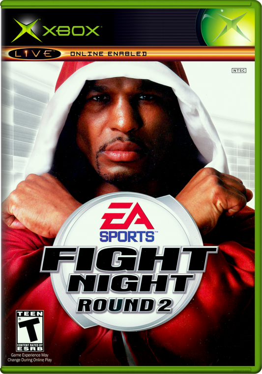 Fight Night Round 2 cover art for Microsoft XBOX video game. 