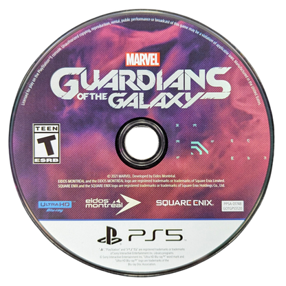 Marvel’s Guardians of the Galaxy for PlayStation 5 (PS5) at Gamers INC, featuring a story-driven cosmic adventure where you play as Star-Lord leading the Guardians through explosive real-time combat, witty team banter, and choice-based dialogue that shapes your journey, all wrapped in a vibrant sci‑fi spectacle with an awesome licensed soundtrack disc