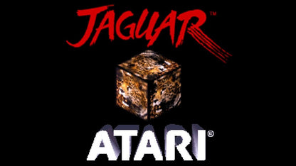 Atari Jaguar console system retro gaming hardware 64 bit system cartridge based gaming classic Atari console vintage gaming system home console Jaguar gaming system hardware startup screen