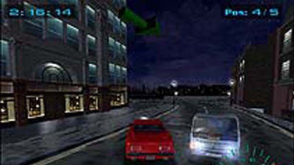 Midnight Club Street Racing gameplay for PlayStation 2 (PS2) featuring underground street racing through New York and London with customizable cars and fast arcade action.