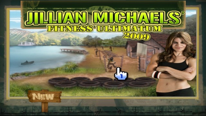 Jillian Michaels' Fitness Ultimatum 2009 – Nintendo Wii (Wii) fitness workout simulation video game title screen