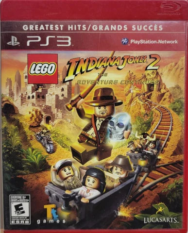 LEGO Indiana Jones 2: The Adventure Continues [Greatest Hits] cover art for PlayStation 3 (PS3) video game
