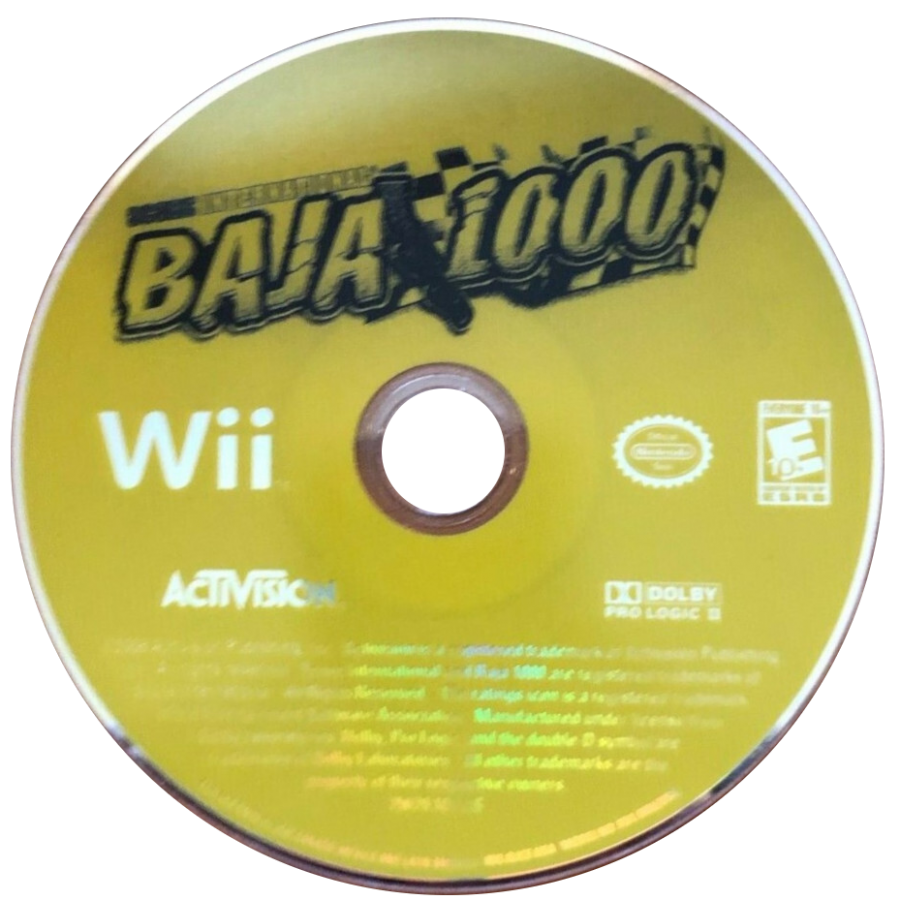 SCORE International Baja 1000 – Nintendo Wii (Wii) off-road desert racing motorsport video game disc