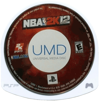 NBA 2K12 for PlayStation Portable (PSP) at Gamers INC, featuring the premier handheld basketball simulation that brings the "NBA's Greatest" mode to your pocket, allowing you to relive iconic careers of legends like Michael Jordan and Magic Johnson, while offering deep "Association" and "My Player" modes for a complete, high-performance pro basketball experience on the go disc cartridge UMD