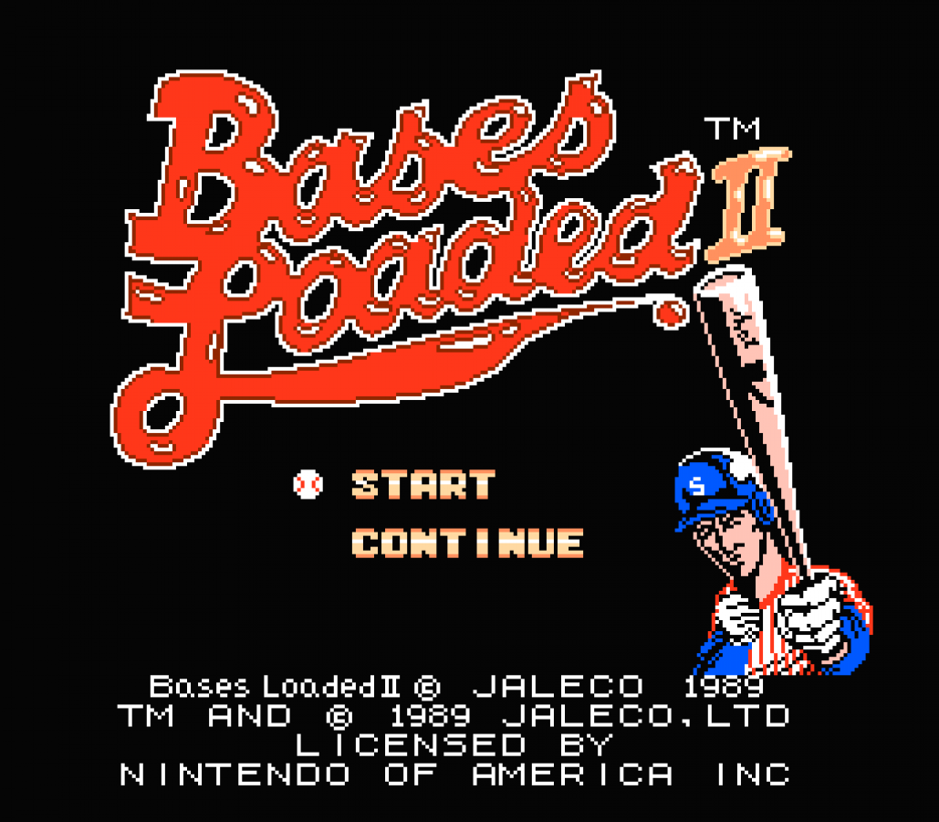 Bases Loaded II Nintendo Entertainment System NES for retro video game enthusiasts featuring classic baseball simulation gameplay arcade style sports action pitching and batting mechanics team management modes competitive match play and collectible gaming appeal gameplay