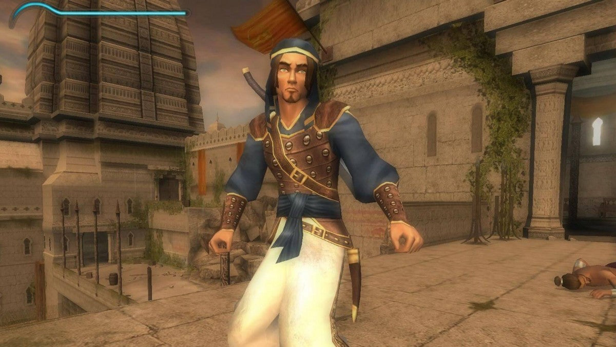 Prince of Persia The Sands of Time Greatest Hits PS2 Sony PlayStation 2 action adventure platformer time manipulation rewind mechanic parkour acrobatics puzzle solving Ubisoft classic story driven gameplay PlayStation 2 software video game title gameplay