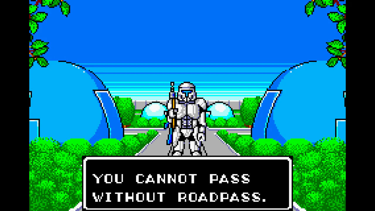 Phantasy Star Collection [CIB] for Game Boy Advance (GBA) featuring portable versions of classic sci-fi RPGs from the SEGA Master System, including Phantasy Star I, II, and III; explore alien worlds, build your party, and experience the roots of the legendary series in this complete-in-box compilation gameplay screenshot