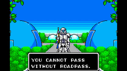 Phantasy Star Collection [CIB] for Game Boy Advance (GBA) featuring portable versions of classic sci-fi RPGs from the SEGA Master System, including Phantasy Star I, II, and III; explore alien worlds, build your party, and experience the roots of the legendary series in this complete-in-box compilation gameplay screenshot