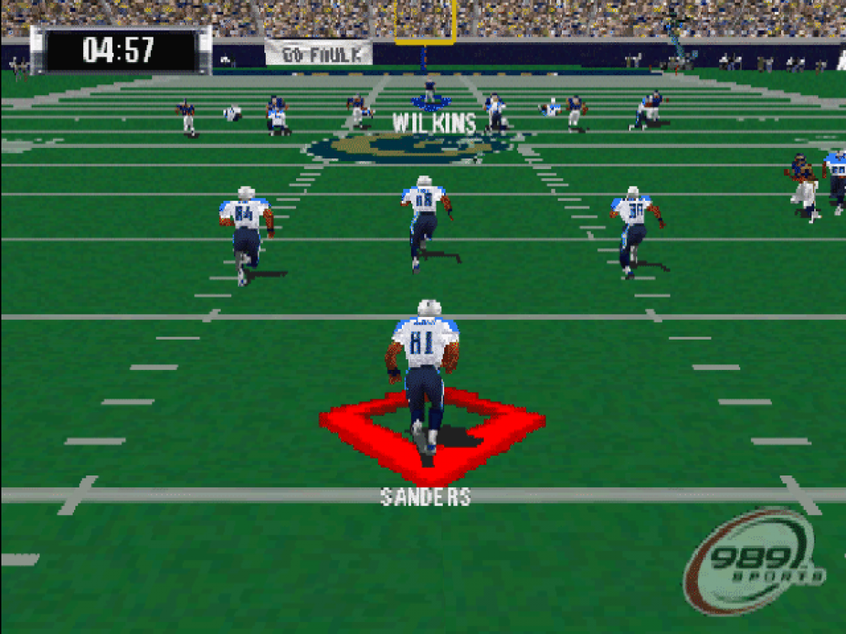 NFL GameDay 2001 PlayStation 1 football simulation video game 989 Sports official NFL license playable teams franchise mode season playoffs exhibition multiplayer gameplay