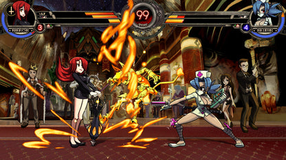 Skullgirls 2nd Encore PlayStation 4 PS4 for 2D fighting video game fans featuring hand drawn characters fast paced combat combo attacks special moves unique fighters competitive matches story modes training modes and colorful gothic inspired animation collectible gaming appeal gameplay