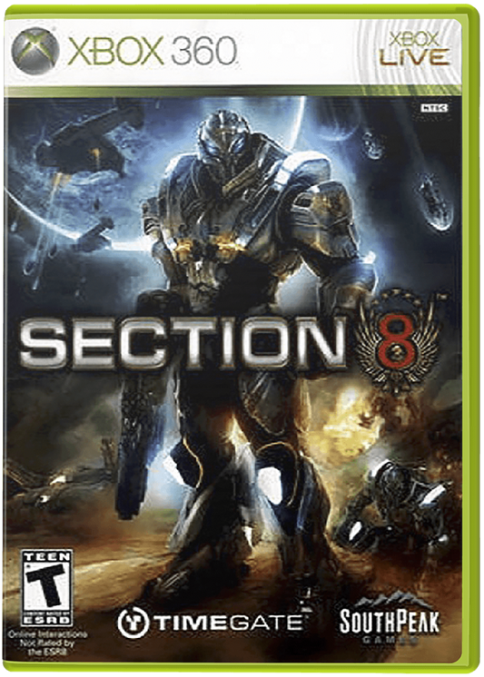 Section 8 cover art for Xbox 360 (X360) video game
