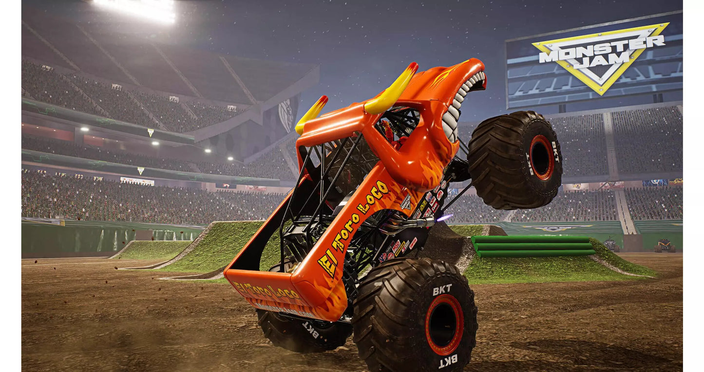Monster Jam Steel Titans gameplay for Xbox One (XONE) racing video game