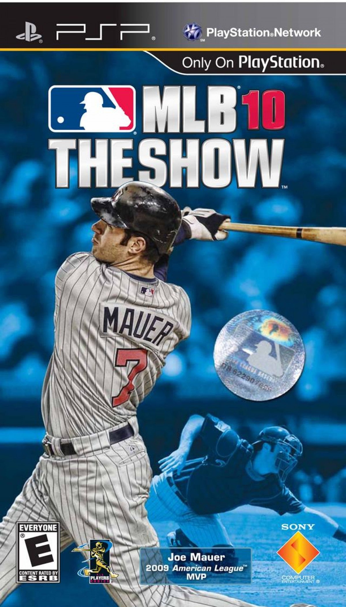 MLB 10: The Show cover art for PlayStation Portable (PSP) baseball sports simulation game