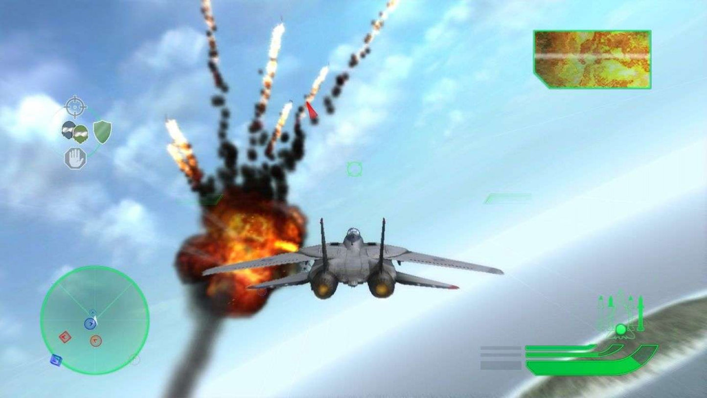 retro Top Gun Wingman Edition PlayStation 3 PS3 cover art collectible flight combat action game authentic classic gaming gameplay