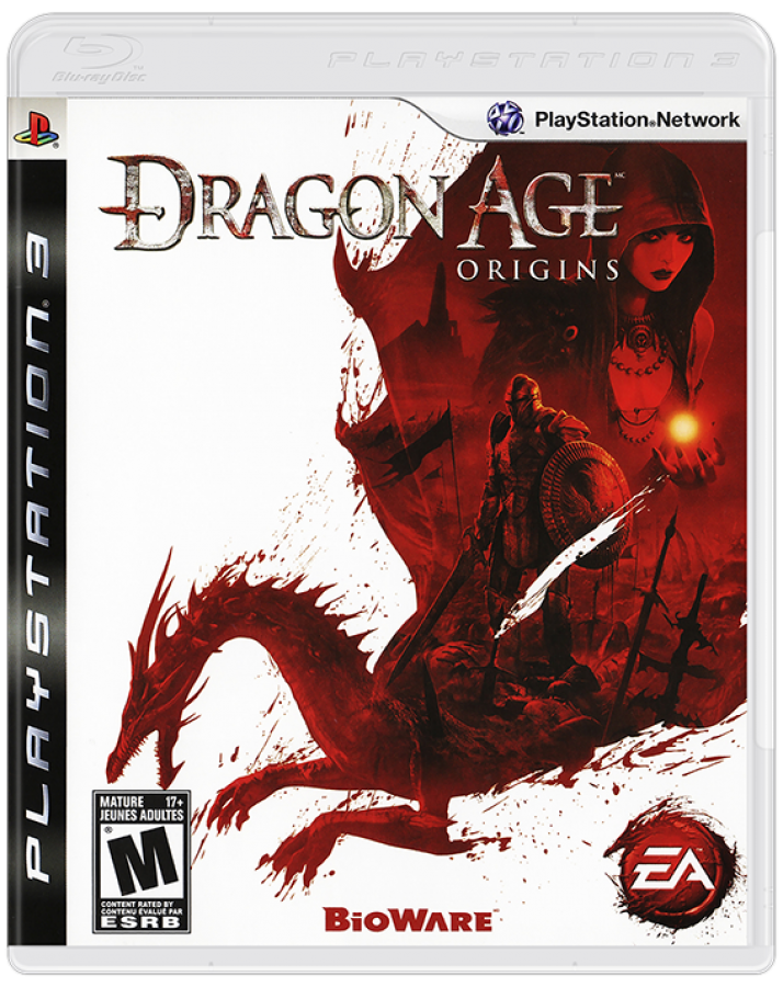 Dragon Age Origins cover art for PlayStation 3 (PS3) video game