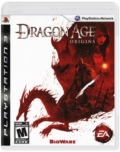 Dragon Age Origins cover art for PlayStation 3 (PS3) video game