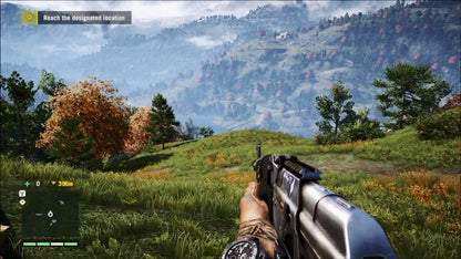 Far Cry 4 Complete Edition PlayStation 4 PS4 for action adventure video game fans featuring open world exploration first person shooter gameplay intense combat missions weapon customization wildlife encounters tactical stealth gameplay Himalayan mountain setting expanded edition content and immersive storytelling collectible gaming appeal gameplay