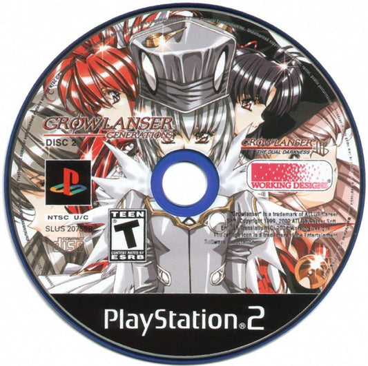 Growlanser Generations PlayStation 2 PS2 for role playing video game fans featuring tactical strategy combat epic fantasy storytelling anime inspired characters real time battle system deep character progression branching storylines immersive JRPG adventure collectible gaming appeal disc