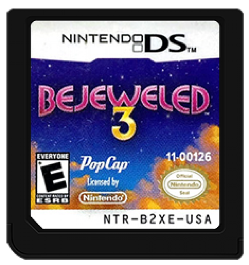 Bejeweled 3 cartridge for Nintendo DS (DS) puzzle matching video game