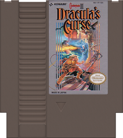 Castlevania III: Dracula's Curse cartridge for Nintendo Entertainment System (NES) retro video game