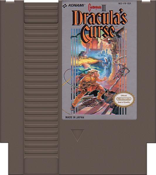 Castlevania III: Dracula's Curse cartridge for Nintendo Entertainment System (NES) retro video game