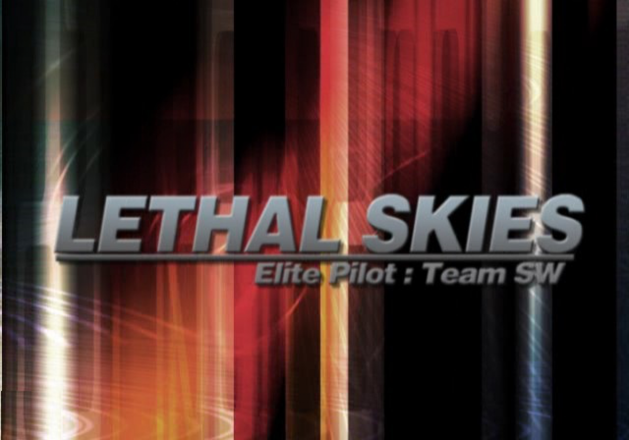Lethal Skies Elite Pilot Team SW PS2 PlayStation 2 flight combat simulator game retro video game title screen