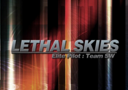 Lethal Skies Elite Pilot Team SW PS2 PlayStation 2 flight combat simulator game retro video game title screen