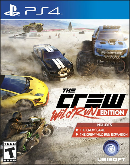 The Crew 2 – PlayStation 4 (PS4) video game cover image, open-world racing